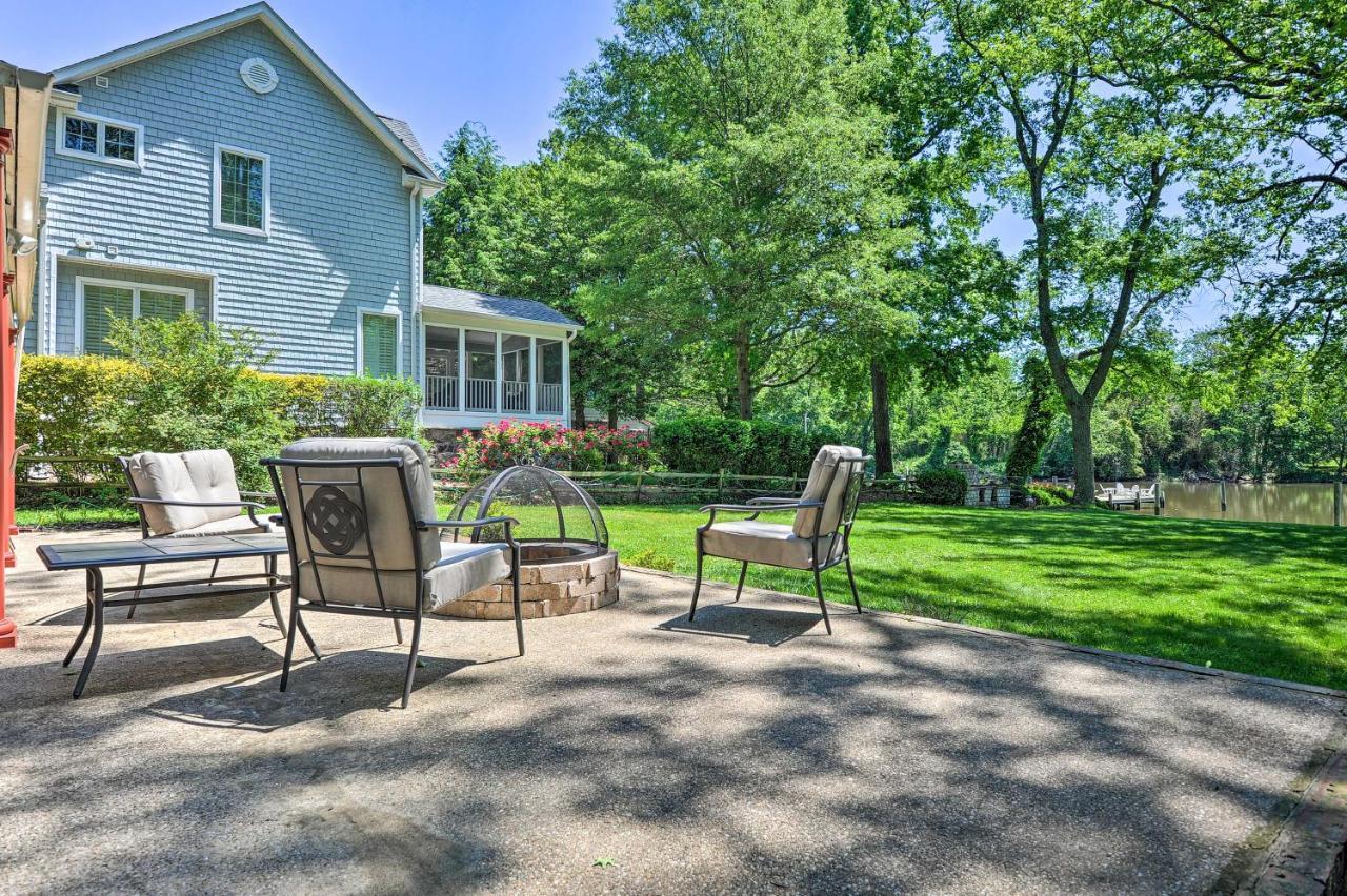 Waterfront Annapolis Home Fire Pit And Fishing Pier Exteriér fotografie